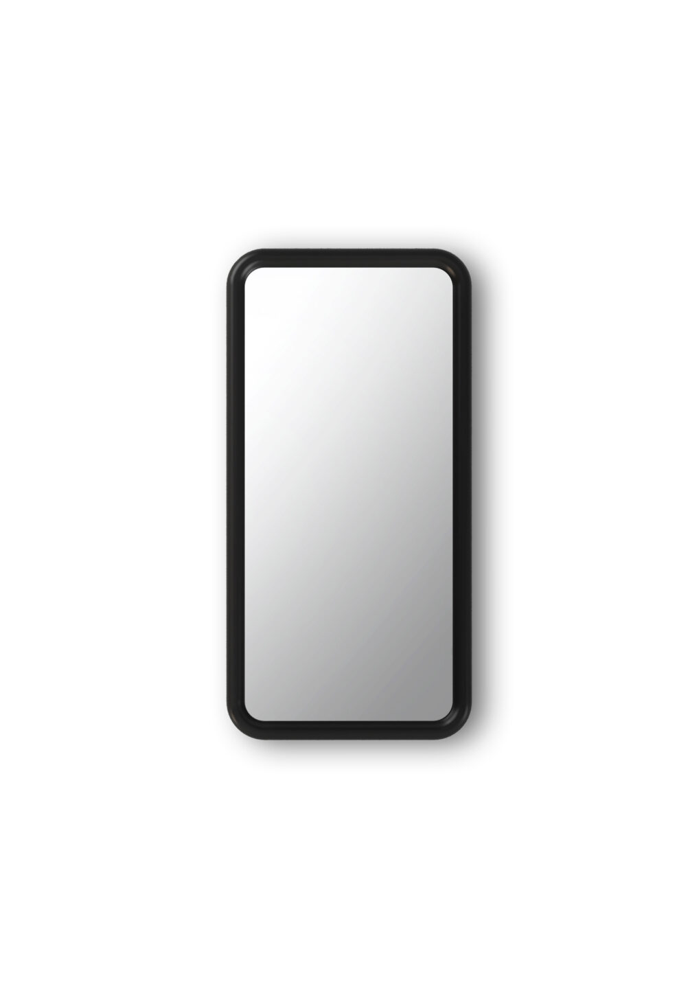 lustro Puffy z zaokrąglonymi narożnikami czarne