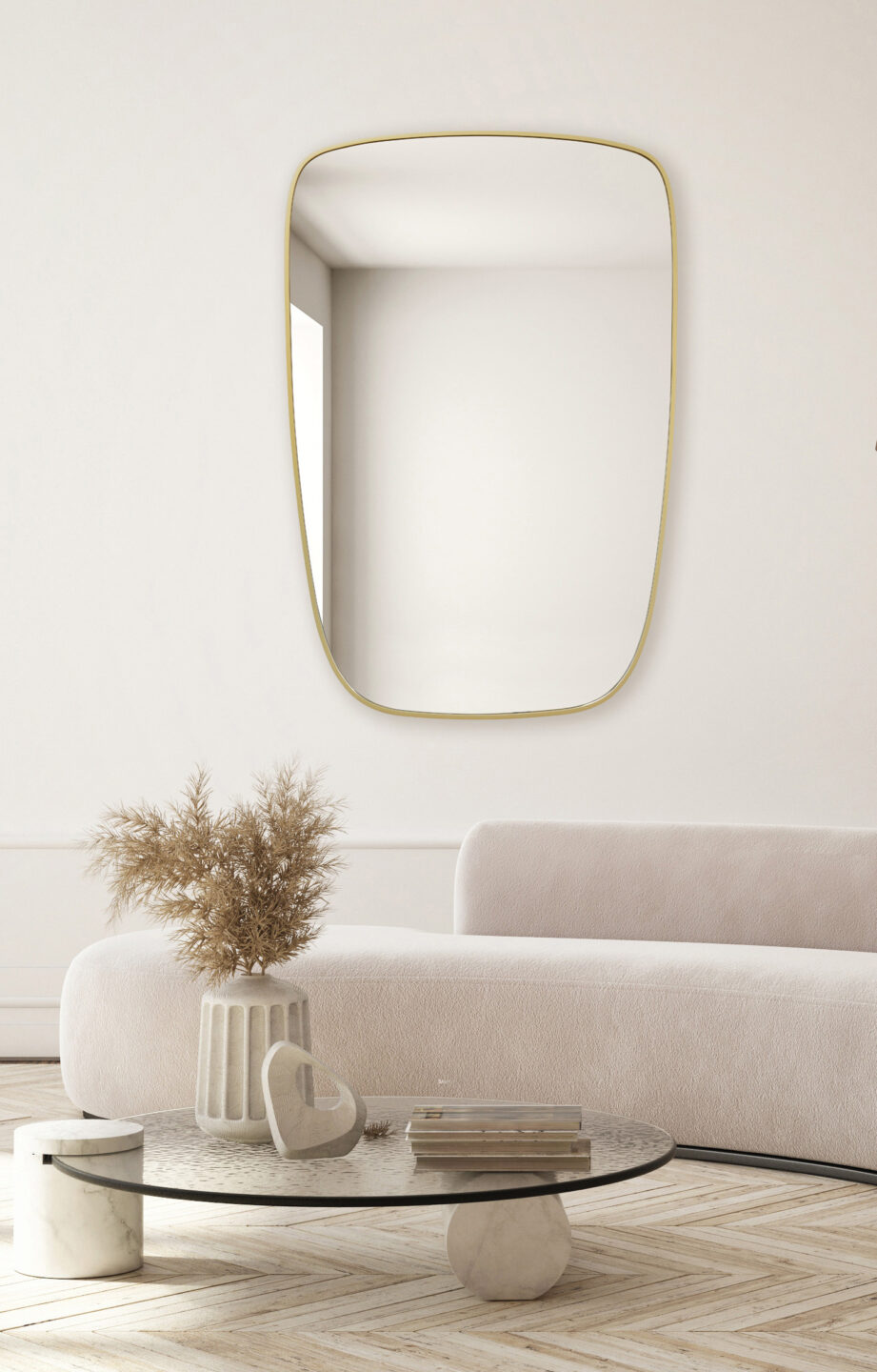 lustro Emblem złota rama