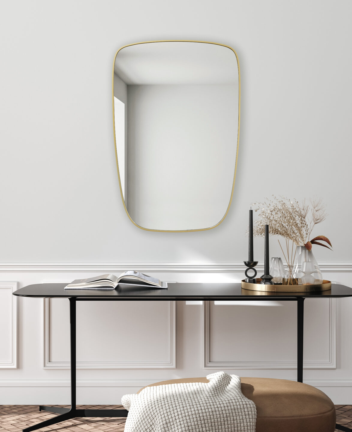 lustro Emblem złota rama