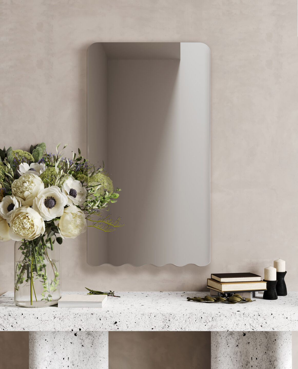 lustro Frilly nad konsolą