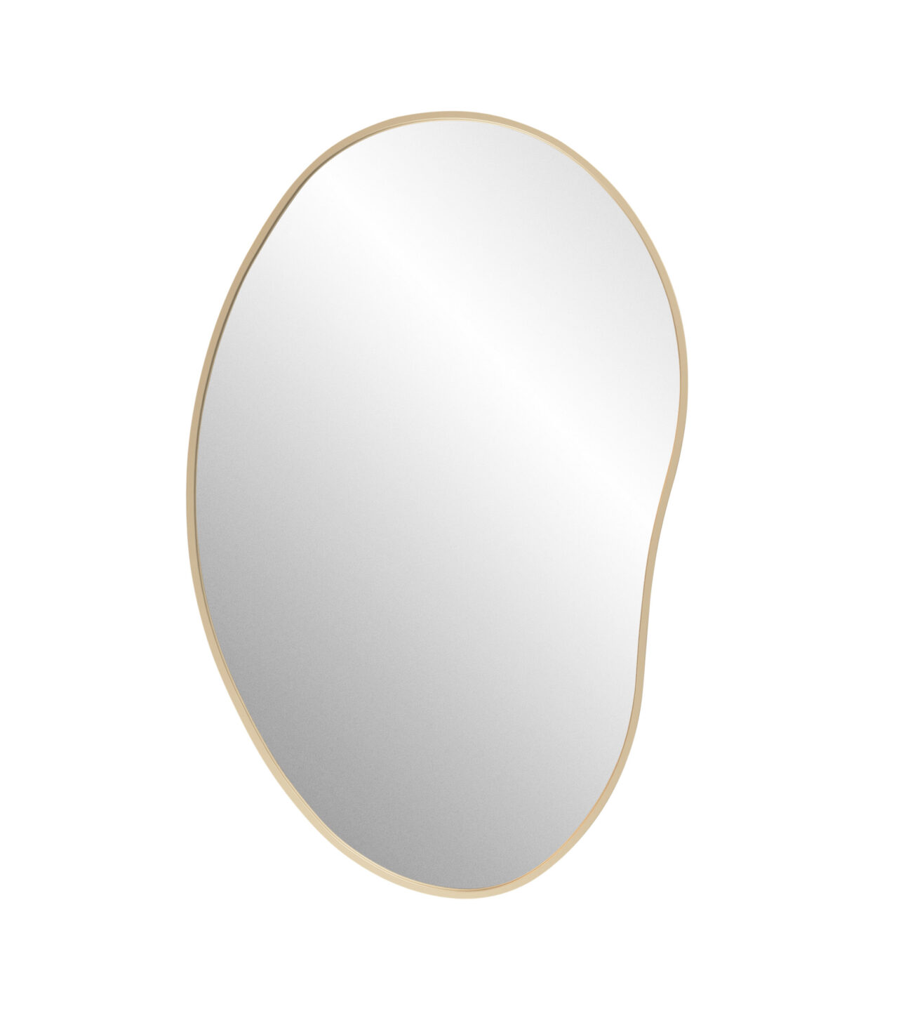 lustro organiczne edvard chic w zlotej ramie na bialym tle