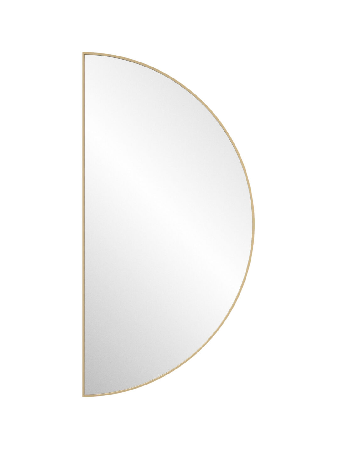 lustro moonllight w zlotej ramie na bialym tle