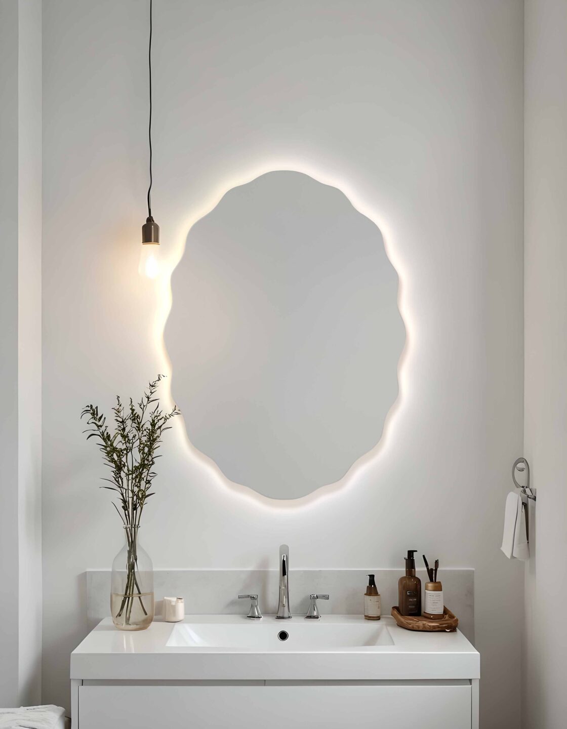 LUSTRO PODŚWIETLANE - RIBBON OVAL LED